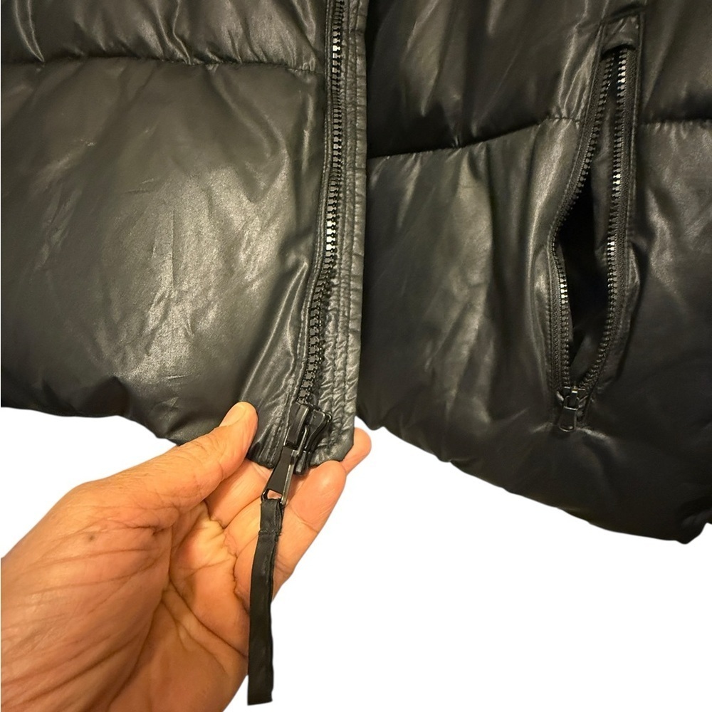 Old nevy men black Puffer Jacket in excellent condition - Picture 6 of 8